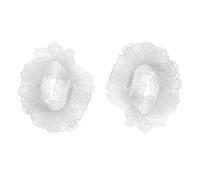 Zac's Alter Ego Set of 2 Soft Chiffon Frilly Ruffle Hair Scrunchies/Garters