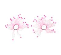 Zac's Alter Ego Set of 2 Windmill Scrunchies with Pom Poms