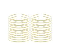 Zac's Alter Ego Set of 20 Metal Thin 4mm Plain Minimalist Headband Hairband, Silver | For Everyday Sports Daily Wear Women and Teens