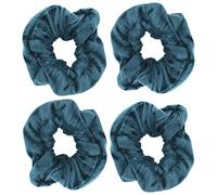 Zac's Alter Ego Set of 4 Value Velvet Hair Scrunchies - Basic Hair Accessory