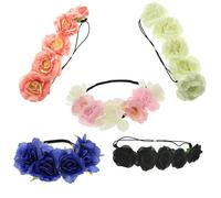 Zac's Alter Ego Set of 5 Rose Flower Head - Weddings, Festivals, Fancy Dress