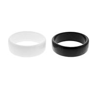 Zac's Alter Ego Set of Fancy Dress/ 80s Style 2.5cm Black & White Bangles