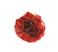 Zac's Alter Ego Shaded Blood Red Rose Flower on Concord Clip & Brooch Pin