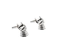 Zac's Alter Ego Silver Chess Piece/Knight Cufflinks in Gift Box