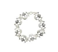 Zac's Alter Ego Skull & Crossbones Metal Bracelet