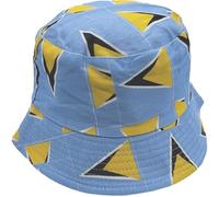 Zac's Alter Ego St. Lucia Flag Bucket Hat - Ideal for Carnival, Olympics, Sporting Events, etc...