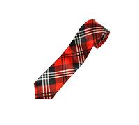 Zac's Alter Ego Tartan Print Tie For Fancy Dress, School Uniform
