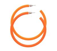 Zac's Alter Ego Thick Neon Plastic Hoop Earrings for Fancy Dress - 80s/ Pop/Clubbers