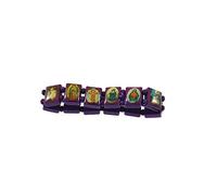 Zac's Alter Ego Unisex Wooden Religious Catholic Saints Icon Stretch Bracelet
