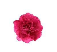 Zac's Alter Ego Very Large Satin-Feel Rose Flower on Concord Clip & Brooch Pin