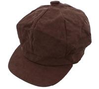Zac's Alter Ego Vintage Corduroy Newsboy Cap/Baker Boy Hat - Selection of Colours Brown