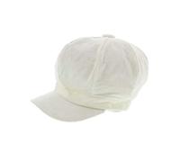 Zac's Alter Ego Vintage Corduroy Newsboy Cap/Baker Boy Hat - Selection of Colours Cream