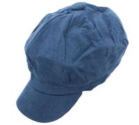Zac's Alter Ego Vintage Corduroy Newsboy Cap/Baker Boy Hat - Selection of Colours Denim Blue
