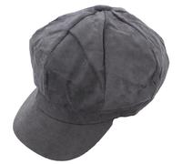 Zac's Alter Ego Vintage Corduroy Newsboy Cap/Baker Boy Hat - Selection of Colours Grey