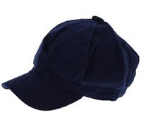Zac's Alter Ego Vintage Corduroy Newsboy Cap/Baker Boy Hat - Selection of Colours Navy Blue