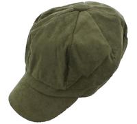 Zac's Alter Ego Vintage Corduroy Newsboy Cap/Baker Boy Hat - Selection of Colours Olive Green