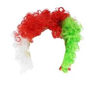 Zac's Alter Ego Wales Welsh Flag Wig - Ideal for Sporting Events, Six Nations, Celebrations, etc...