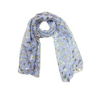 Zac's Alter Ego Women/Ladies Gold Foil Metallic Glitter Mini Butterfly Print Scarf