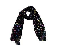 Zac's Alter Ego Women/Ladies Rainbow Foil Metallic Glitter Mini Butterfly Print Scarf