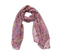 Zac's Alter Ego Women/Ladies Rainbow Foil Metallic Glitter Mini Butterfly Print Scarf