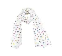 Zac's Alter Ego Women/Ladies Rainbow Foil Metallic Glitter Mini Butterfly Print Scarf