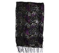 Zac's Alter Ego Womens Soft Devoré Velvet Printed Scarf Shawl Wrap Evening Wear - Various Styles