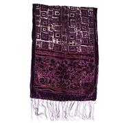 Zac's Alter Ego Womens Soft Devoré Velvet Printed Scarf Shawl Wrap Evening Wear - Various Styles
