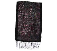 Zac's Alter Ego Womens Soft Devoré Velvet Printed Scarf Shawl Wrap Evening Wear - Various Styles