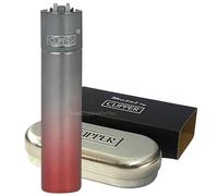 Zactly - 1 x Metal Clipper Lighter with Gift Box Tin Case - LIMITED EDITION (Demon Gradient)