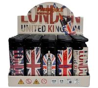 Zactly - 5 x FlameJack Colourful Windproof Dustproof Jet Lighters Really Powerful - LIMITED EDITION (London UK Big Ben)