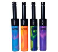 Zactly - Mini Tube MIX COLOUR NEBULA Clipper Lighters Set WIndproof, Refillable Gas Lighters, Long Nose Candle Lighter, Rare Limited Edition Design