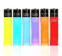 Zactly - Set of 4 Clipper Lighters, Various Assorted Designs, Regular Size Slogan Herb Leaf Weed Leaves Gas Refillable Flint Lighter (Color Transparent)