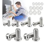 ZACUDA 24 Pack Universal TV Mounting Hardware Kit, M4 M6 M8 Vesa Mount Screws, Stainless Steel Stand Bolts With Washers for Monitor Mounts Bracket Fixing