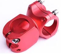 ZACUNXY Adjustable Bike Stem, MTB Stem Put The Aluminum Alloy Car To The Riser The Anode Scrubbeller The Tube Is Short And 25.4 * 38 Will Speed Up The(25.4 short set red)