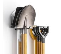 zacurter Garden Tool Organizer Rack, Wall Mount Garage Tool Organizer Storage Hook for Yard Shed, Metal Garage Garden Tool Hanger for Lawn Organizer Holds Shovel,Rakes,Brooms,Hoses 2 Pack