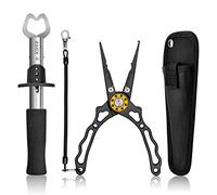 ZACX Fishing Pliers, Fish Lip Gripper Upgraded Muti-Function Fishing Pliers Hook Remover Split Ring for Fly Fishing,Ice Fishing,Fishing Gear,Fishing Gifts for Men (Package B)