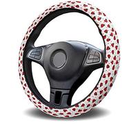 Zadaling Steering Wheel Covers Cartoon Ladybug Pattern,Elastic Sponge Skidproof Steering Wheel Protective Cover,Car Accessories for Vehicles,Sedans,SUVs,Vans,Trucks