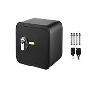 ZADCCS Security Safe Box, Fingerprint Locks Safe Deposit Box, 1/1.8 Cubic Feet Secret Hidden Piggy Bank W/ 2 Keys Store Money Use for Home Office for Home Office Hotel(Black 1 Cubic Feet)