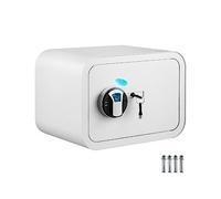 ZADCCS Security Safe Box, Fingerprint Locks Safe Deposit Box, 1/1.8 Cubic Feet Secret Hidden Piggy Bank W/ 2 Keys Store Money Use for Home Office for Home Office Hotel(White 1 Cubic Feet)