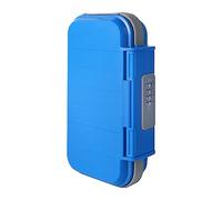 ZADCCS Security Safe Box, Safe Storage Box Mini Box Can Be Locked for Travel Safety Waterproof Drying Box Protect with Steel Shackle Safe Portable Safe for Home Office Hotel(Blu)