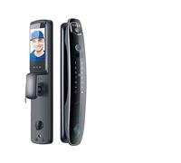 ZADCCS Smart Door Lock, 3D Face Recognition Smart Door Lock Access Control 7 Unlocking Method for 40-70mm Wooden Work Well in The Dark(1500W with Control)