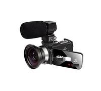 ZADCCS Video Camera Camcorder, 48MP Video Camera Night Vision 4K Digital Camcorder Lens Hood Vlog Rotate Touch Screen Photography(32G SD Card,With Lens MIC)