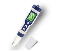 ZADCCS Water Tester, 5 In 1 Water Quality Tester Digital LCD PH/TDS/EC/SALT/TEMP Meter EZ 9909 Monitor Tester For Pools Drinking Water Aquariums for Tap, Aquarium