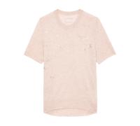 Zadig&Voltaire Ida crystals cashmere top - Neutrals S