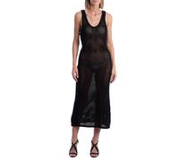 Zadig&Voltaire KWDR00165 Womens Crochet Openwork Long Dress - Black - Size X-Small