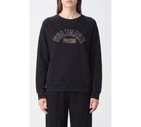 ZADIG & VOLTAIRE Relaxed Fit Cotton Crewneck Jumper with Contrast Logo - Size: S - female