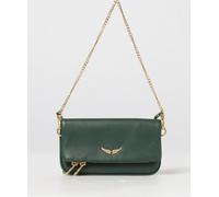 ZADIG & VOLTAIRE Rock Nano Grained Calfskin Leather Crossbody Bag with Logo