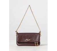 ZADIG & VOLTAIRE Rock Nano Grained Calfskin Leather Crossbody Bag with Logo