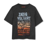 Zadig & Voltaire - Short-sleeved T-shirt - Black - Boy - 4 Years