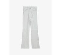 Zadig&voltaire Womens Judo Pistol High-rise Flared Crinkled-leather Trousers 26